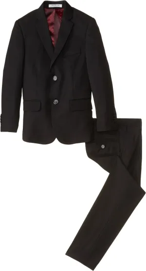 Isaac Mizrahi Big Boys' Slim Boys 2 Piece Cut Linen/Cotton Suit