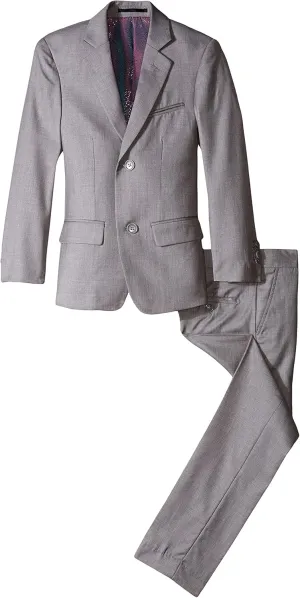 Isaac Mizrahi Big Boys' Slim Boys 2 Piece Cut Linen/Cotton Suit