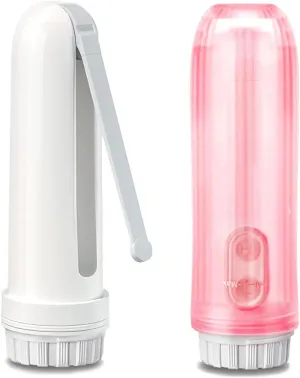ISENXI Portable Bidet for Travel & Electric Bidet Toilet Use - Handheld Bidet with Adjustable Nozzle, Reusable & Compact Design - Ideal for Postpartum Care, Elderly, Camping (Pink)