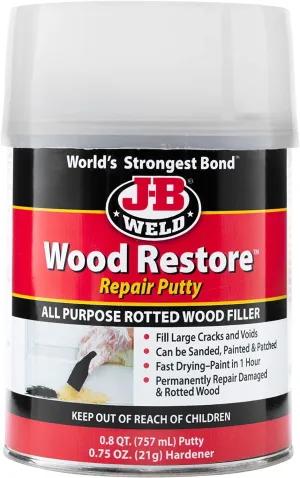 J-B Weld 40004 Wood Restore Repair Putty - 757mL