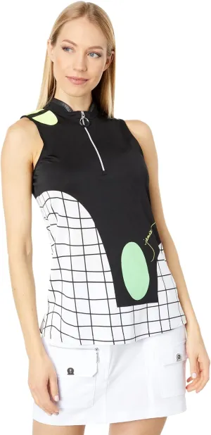 Jamie Sadock Grid Print Halter
