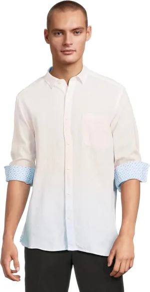 Johnston & Murphy Men's Ombre Linen Shirt