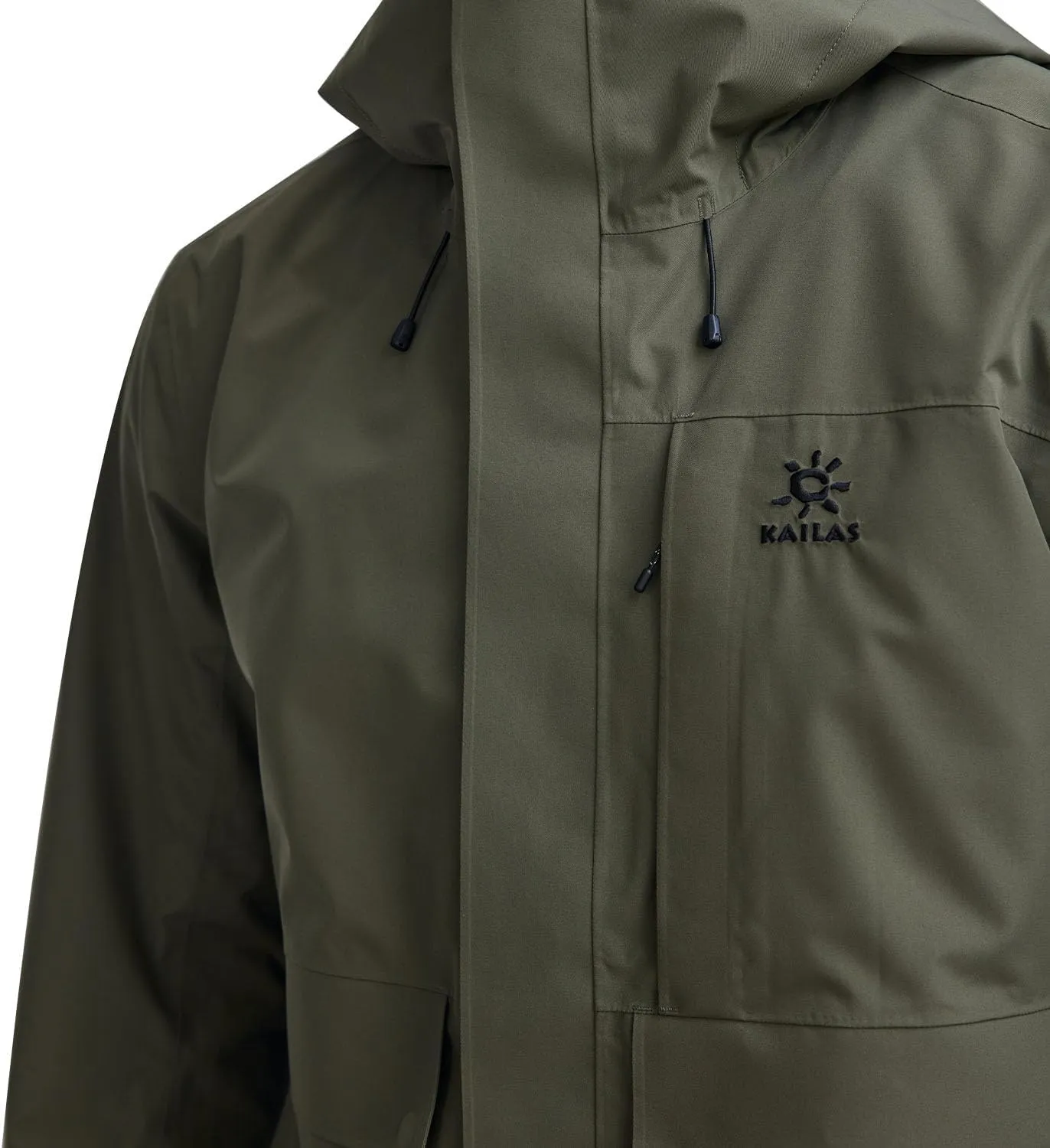 KAILAS Men's Hiking Shell Jacket Lightweight Waterproof Hooded Running Jacket Rain Jacket Outdoor Raincoat