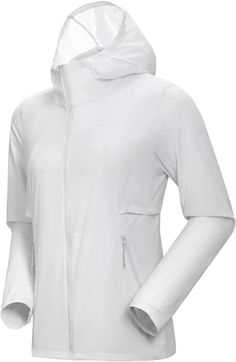 KAILAS Women's Windbreakers UPF 100  Sun Protection Rain Jacket Ultralight Hooded for Hiking