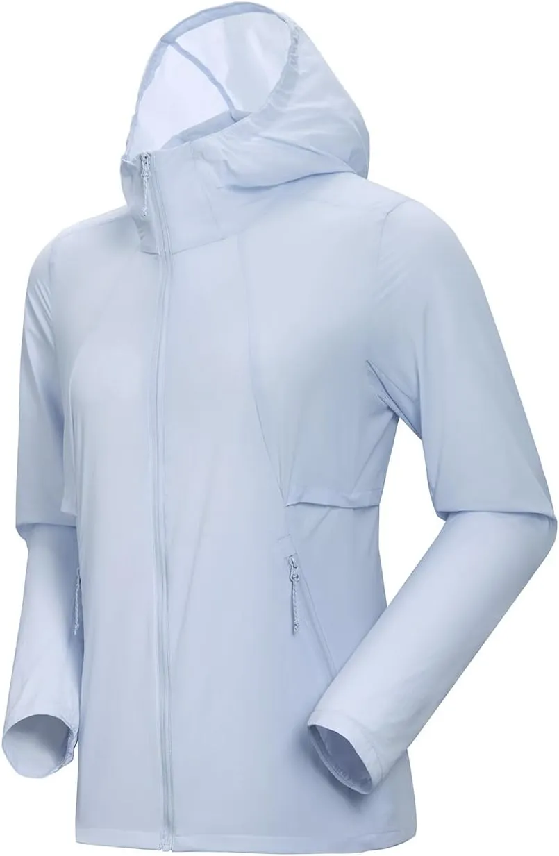 KAILAS Women's Windbreakers UPF 100  Sun Protection Rain Jacket Ultralight Hooded for Hiking
