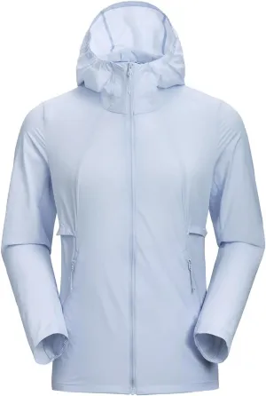 KAILAS Women's Windbreakers UPF 100  Sun Protection Rain Jacket Ultralight Hooded for Hiking