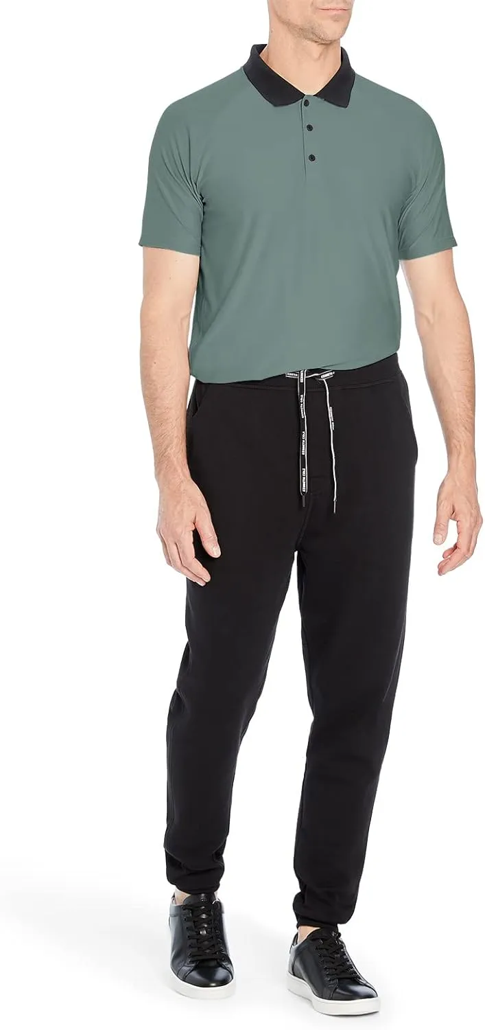 Kenneth Cole New York Men's Short Sleeve Athletic Raglan Polo