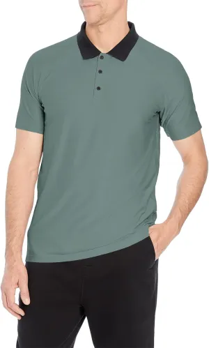 Kenneth Cole New York Men's Short Sleeve Athletic Raglan Polo
