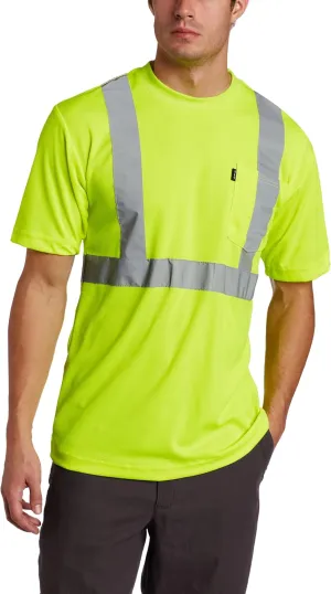 Key Industries Men's Big & Tall Class 3 Hi-Visibility Short Sleeve Pocket T