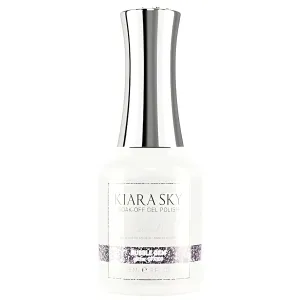 KIARA SKY Gel Polish DiamondFX Reflective Glitter Soak Off with Sparkle Diamond dust effect 0.5 fl oz, Bubble Gem (purple)