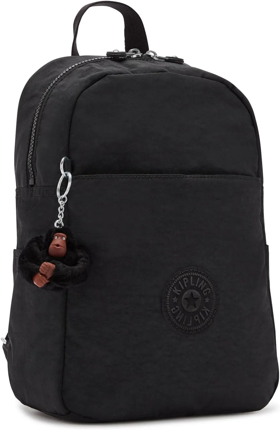 Kipling Women's Ferris Backpack, Adjustable Padded Straps, Monkey Keychain, Accessories Organizer, Nylon Bag