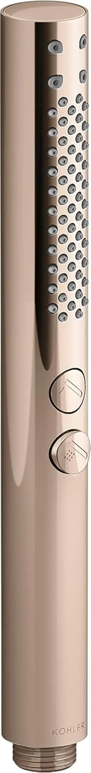 KOHLER 21335-RGD Shift   Round Two-Function Handshower, Handheld Showerhead with 2 Spray Settings, 2.5 GPM, Vibrant Rose Gold