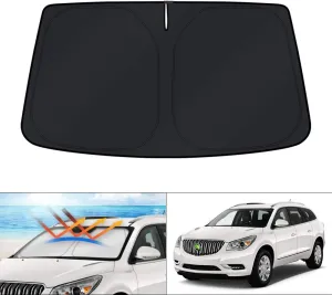 KUST Custom Fit Windshield Sun Shade for 2010-2017 Buick Enclave Accessories Sunshade Foldable Window Sun Visor Protector Blocks UV Rays Keep Your Car Cooler