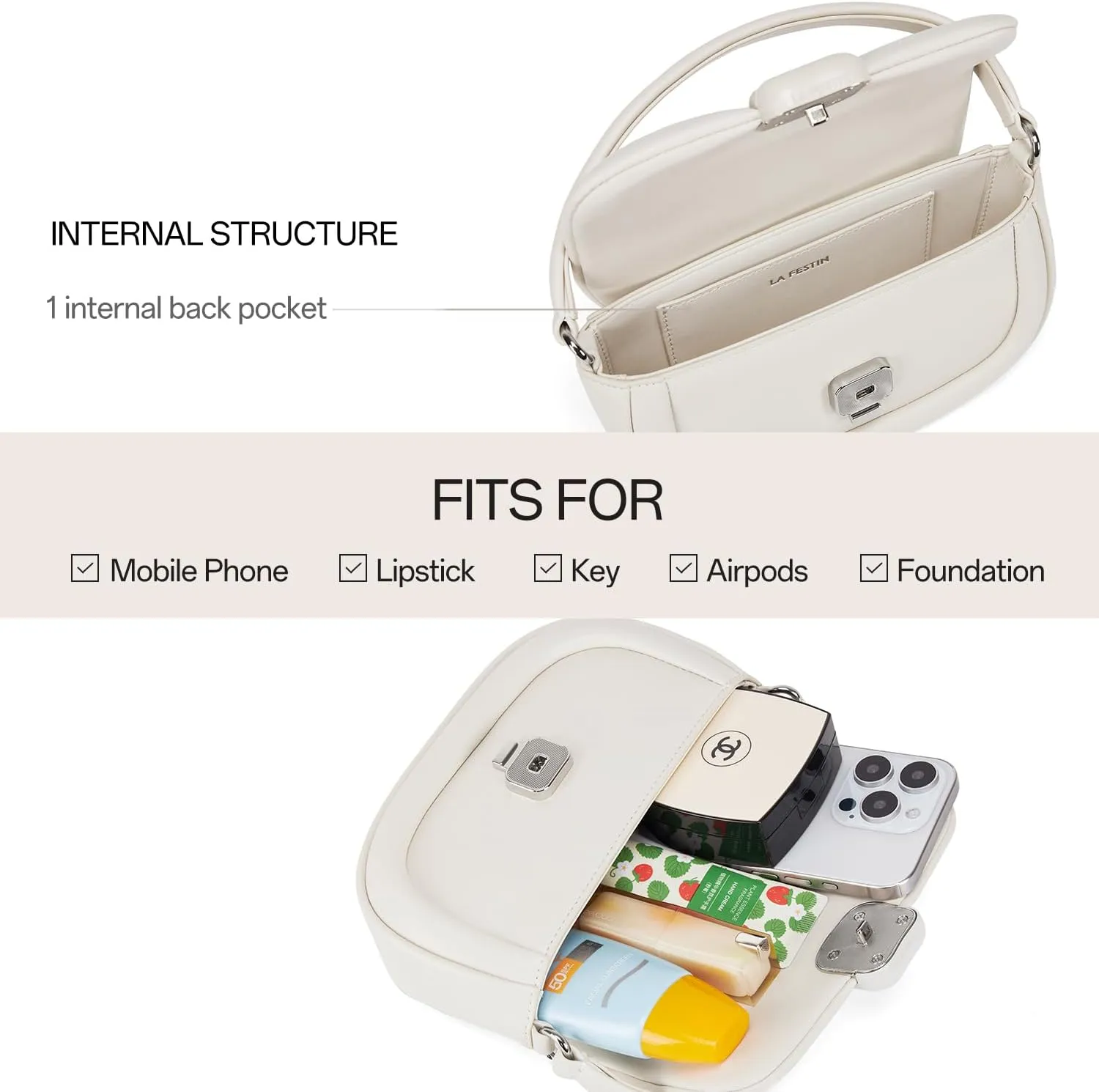 LAFESTIN Split Leather Small Crossbody Bags For Women With Adjustable Strap And Handle Versatile Womens Purses And Handbags
