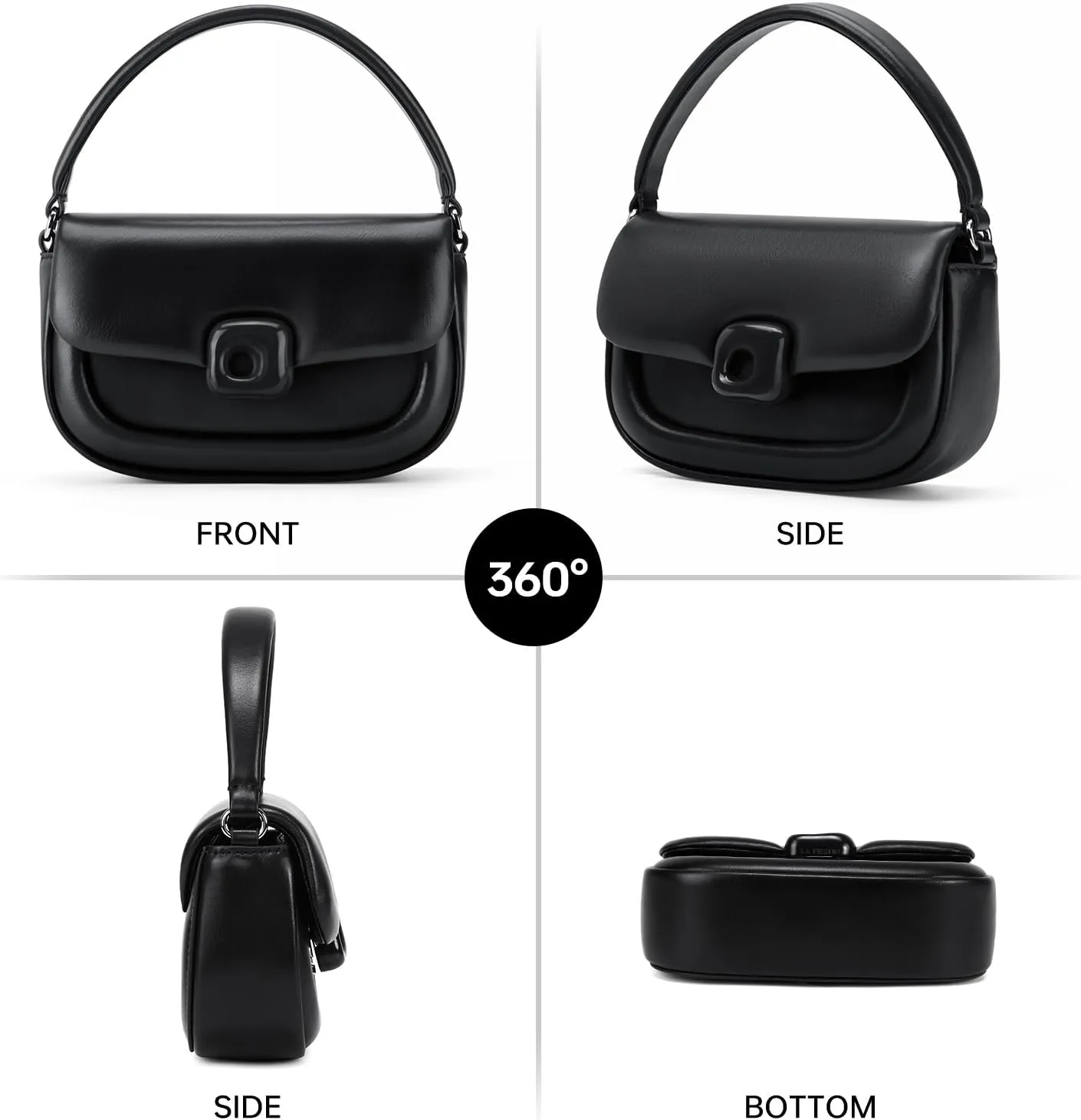 LAFESTIN Split Leather Small Crossbody Bags For Women With Adjustable Strap And Handle Versatile Womens Purses And Handbags
