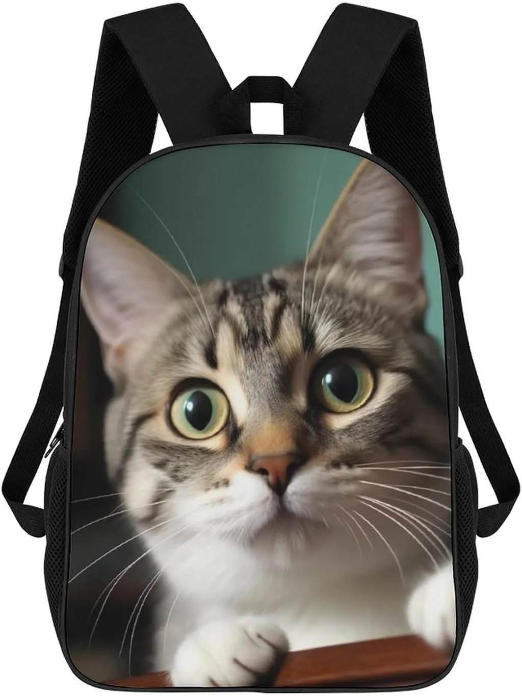 Laptop Backpack Lightweight Computer Bag Casual Daypack A Curious Cat Travel Backpacks for Women Men