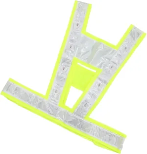 Led Light-up Vest for Night Safety Green Neon Reflective Vest for Work