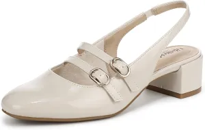 LifeStride Womens Beatrice Pump Almond Milk Patent 7.5 M