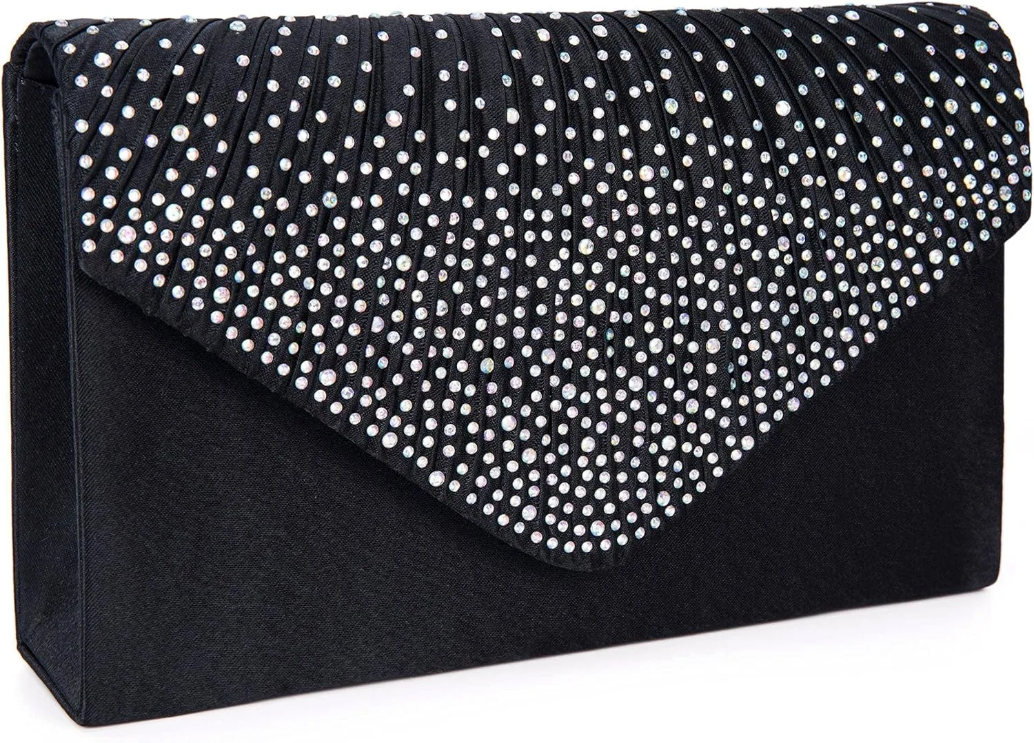 LIFEWISH Envelope Evening Bag Glitter Rhinestone Clutch Purse Wedding Party Shoulder Bag for Women