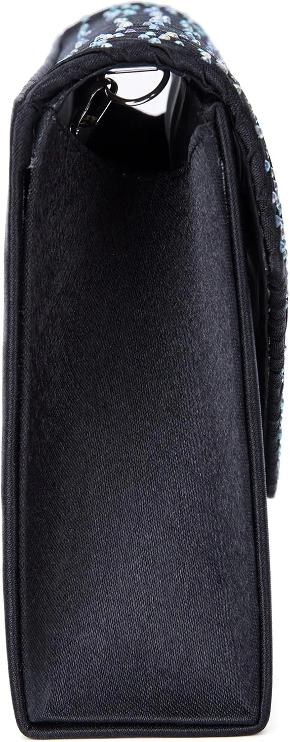 LIFEWISH Envelope Evening Bag Glitter Rhinestone Clutch Purse Wedding Party Shoulder Bag for Women