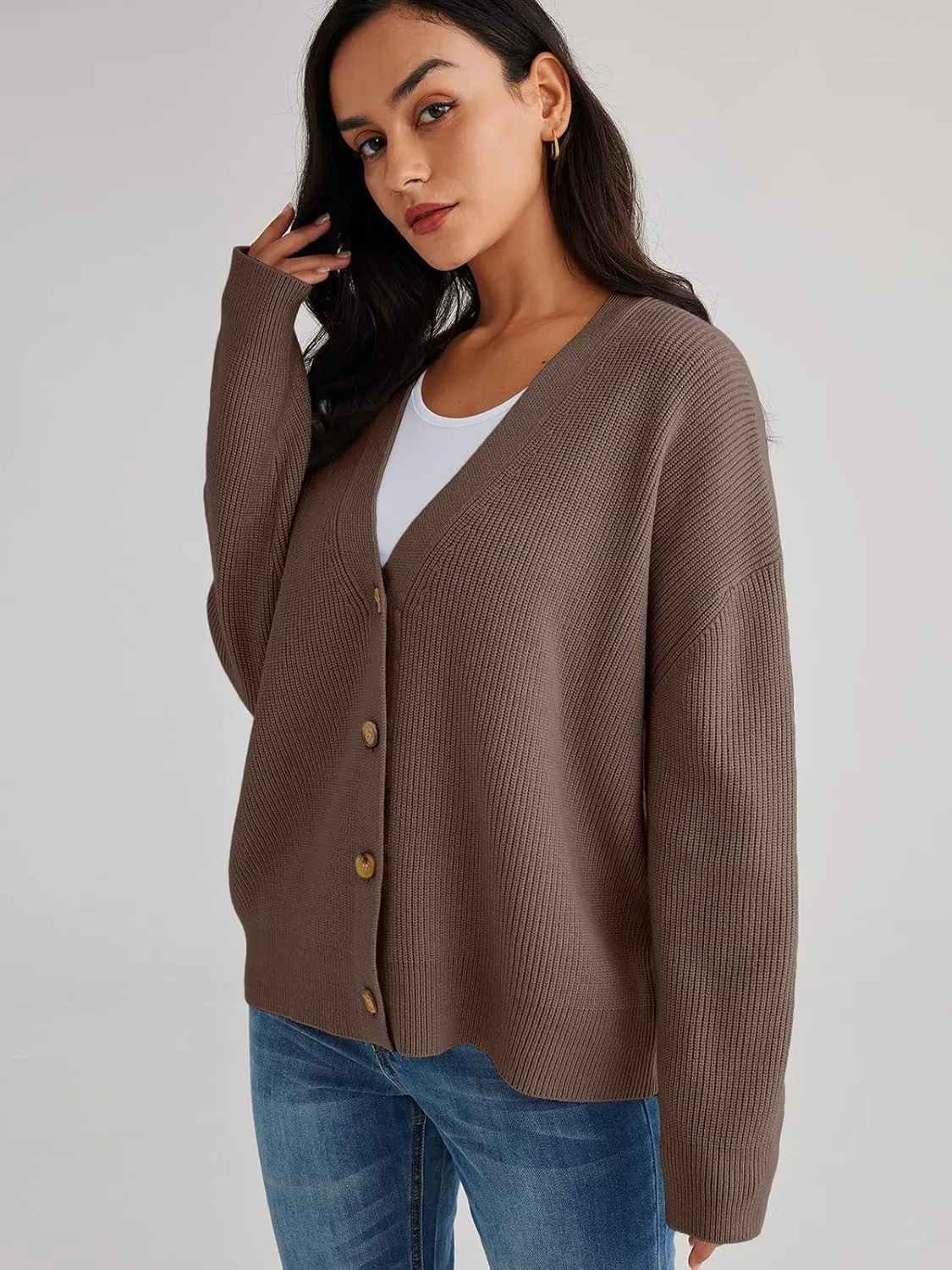 LILLUSORY Cardigan Sweaters for Women 2025 Summer Fashion Oversized Lightweight Sweater Knit Work Jacket Outfits Clothes