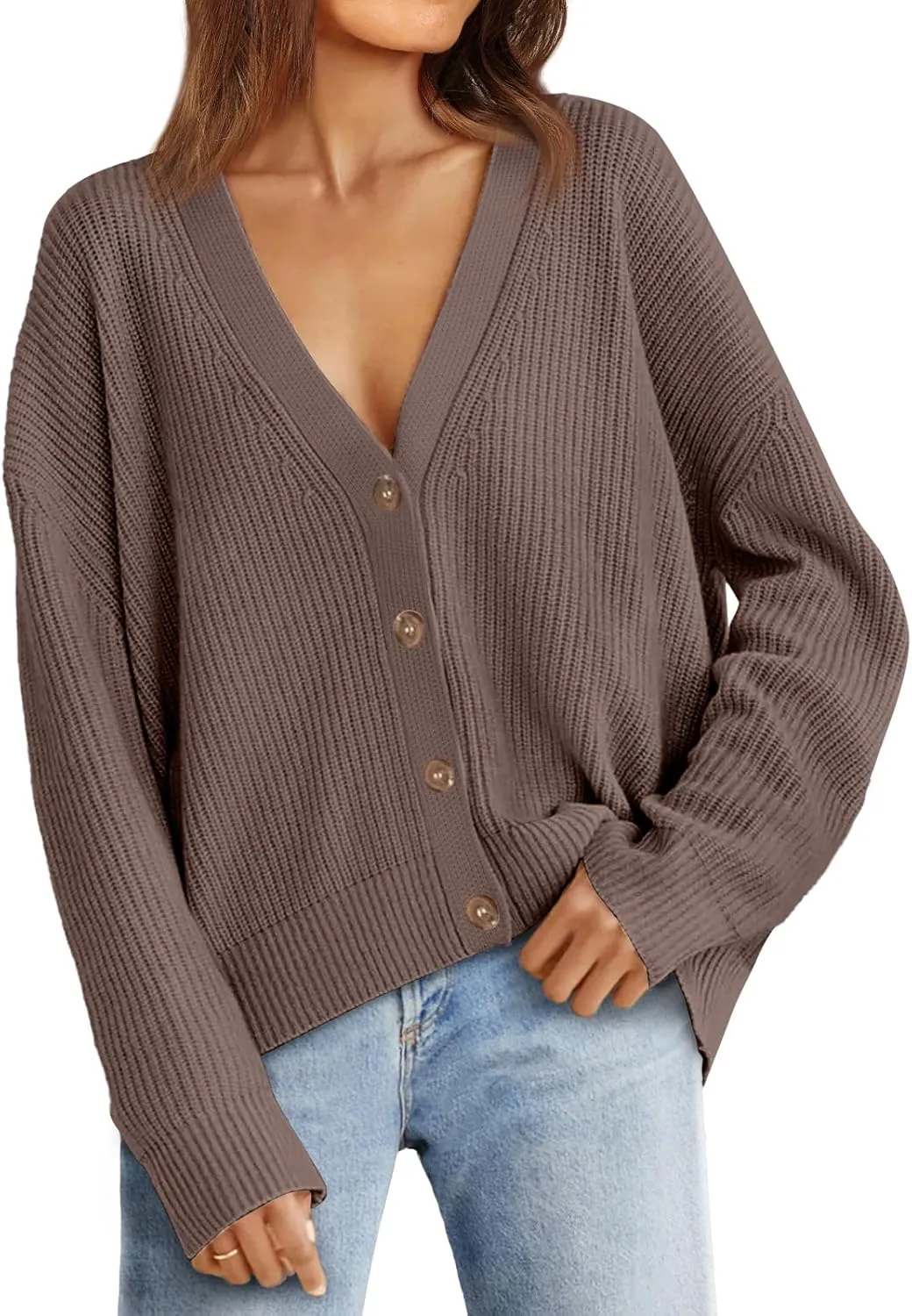 LILLUSORY Cardigan Sweaters for Women 2025 Summer Fashion Oversized Lightweight Sweater Knit Work Jacket Outfits Clothes