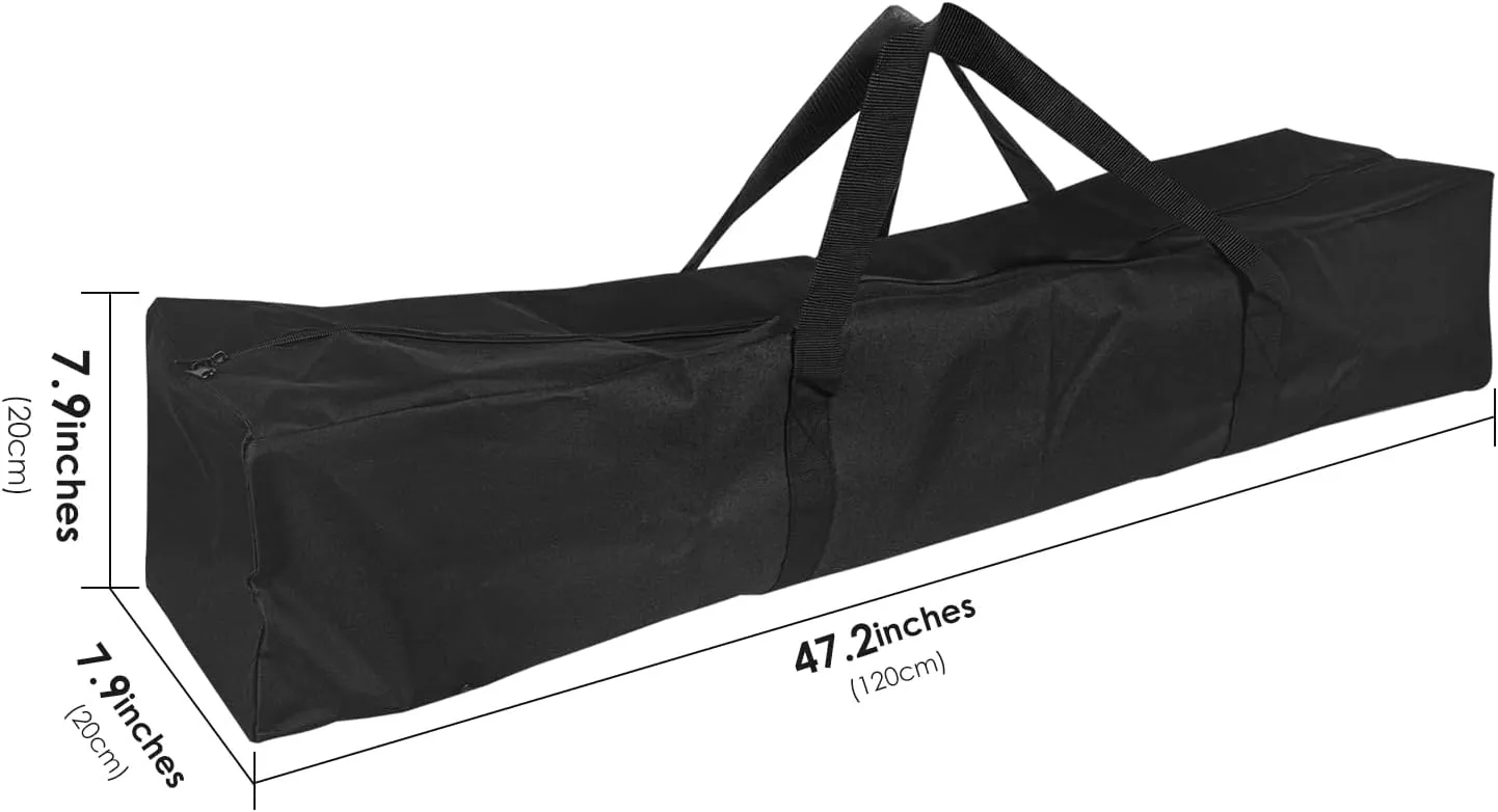 Linkidea 47'' Extra Large Camping Chair Carrying Bag, Oversized Folding Chair Replacement Carry Bag with Two Hand Strap and Double Zip for Easy Storage (Black)