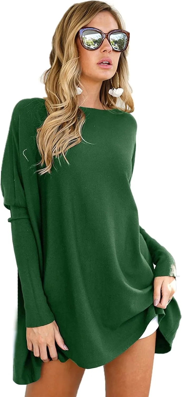 LIYOHON Oversized T Shirts for Women Tunic Tops to Wear with Leggings Long Sleeve Fall Sweaters Dressy Tops