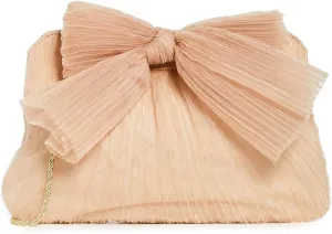 Loeffler Randall Women's Rayne Pleated Frame Clutch with Bow