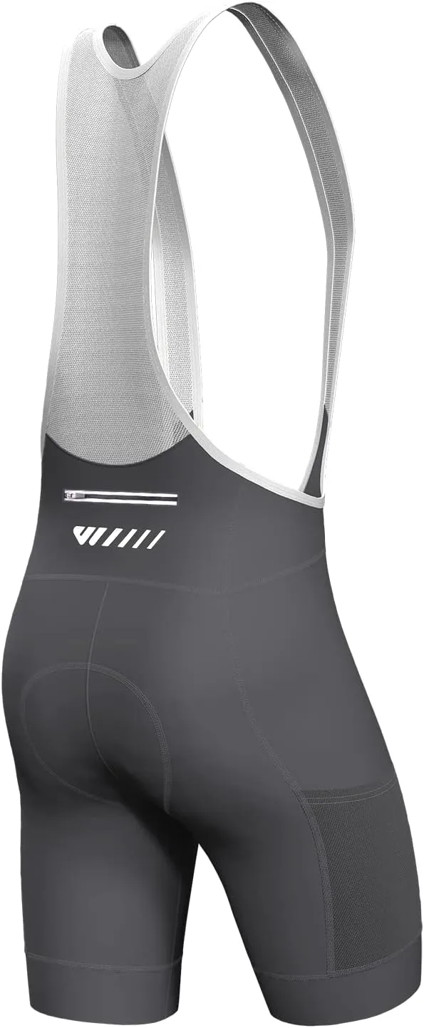 Logas Cycling Bib Shorts Men Cycling Shorts with Shoulder Straps Bike Biking Bibs with 4D Padding Breathable Quick-Dry