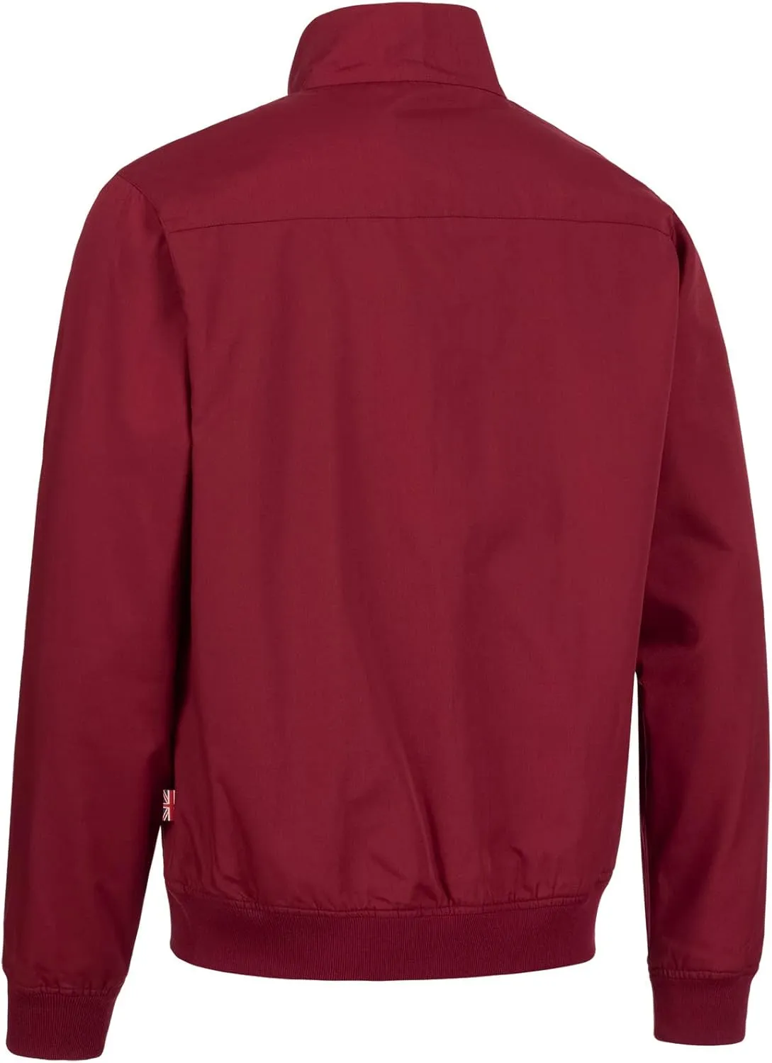 Lonsdale Classic Men's Logo Harrington Jacket England Style Cherry Red Slim-Fit