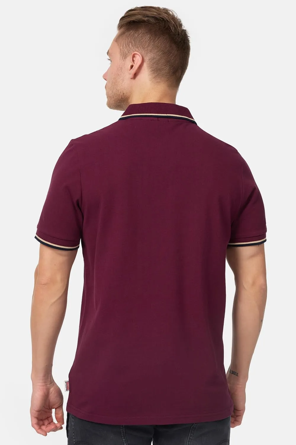 Lonsdale Classic Men's Polo Shirt Embroidered Logo 100% Cotton Pique Slim-Fit