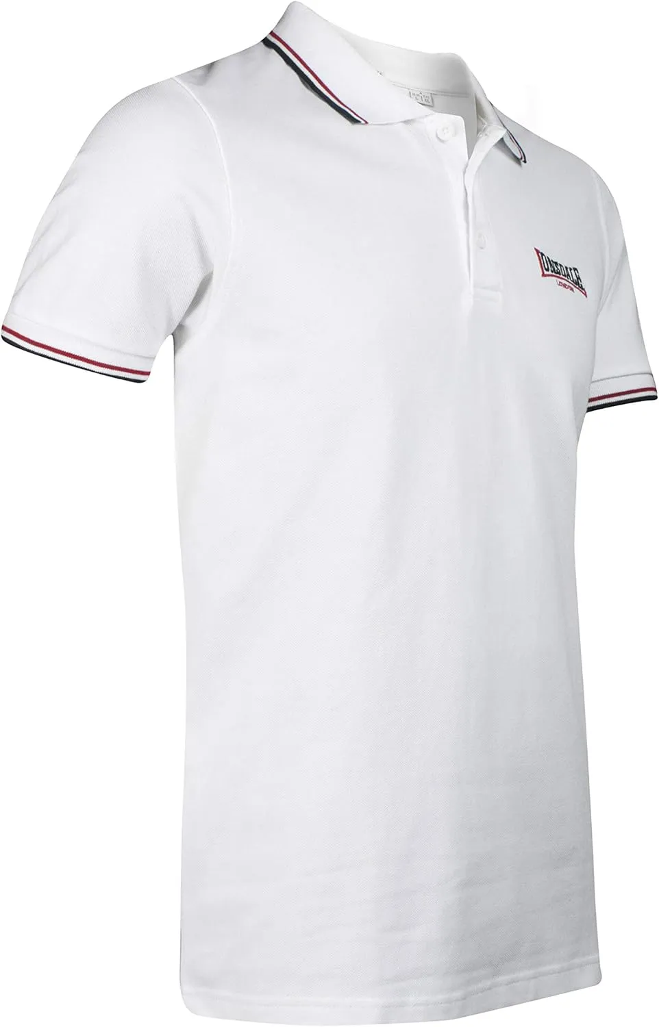 Lonsdale Classic Men's Polo Shirt Embroidered Logo 100% Cotton Pique Slim-Fit