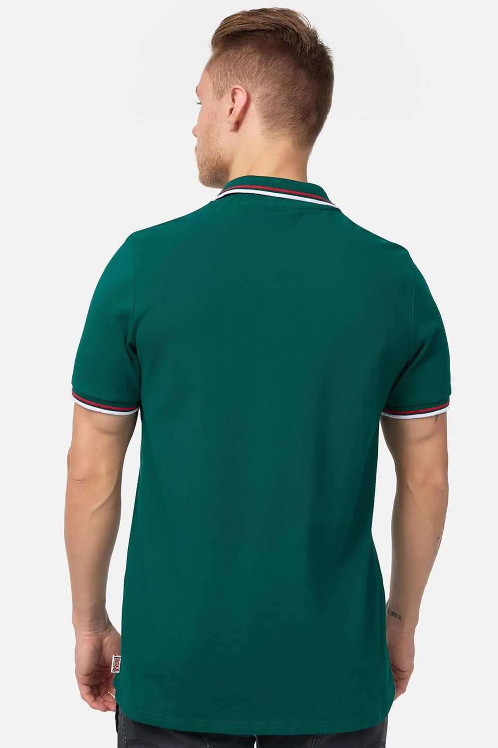 Lonsdale Classic Men's Polo Shirt Embroidered Logo 100% Cotton Pique Slim-Fit
