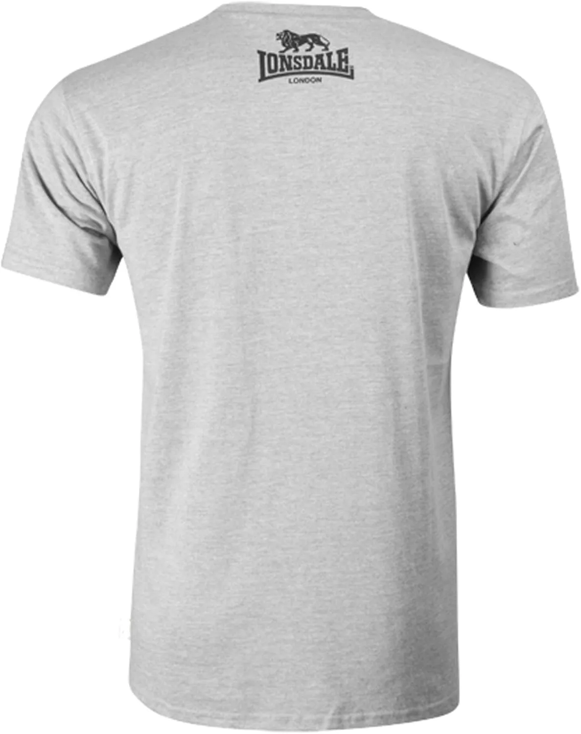 Lonsdale Men´s Black with White Logo Classic Lion Logo T-Shirt Regular Fit