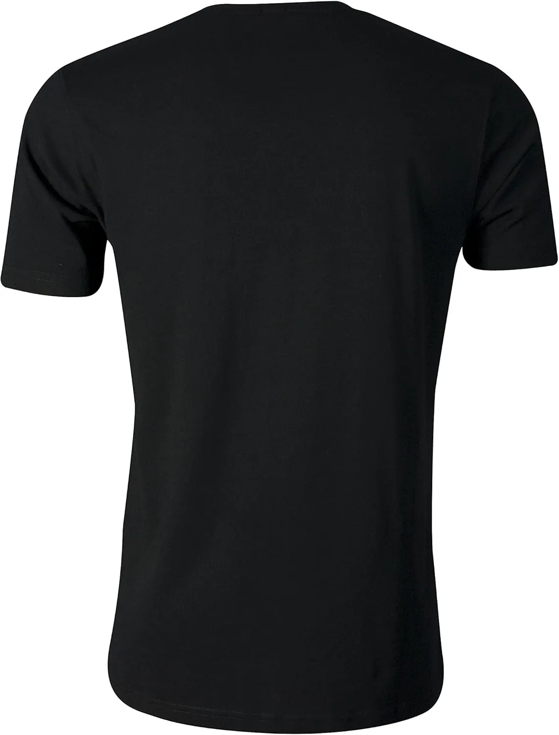Lonsdale Men's Classic Flock Print Premium Logo T-Shirt 100% Cotton Slim-Fit