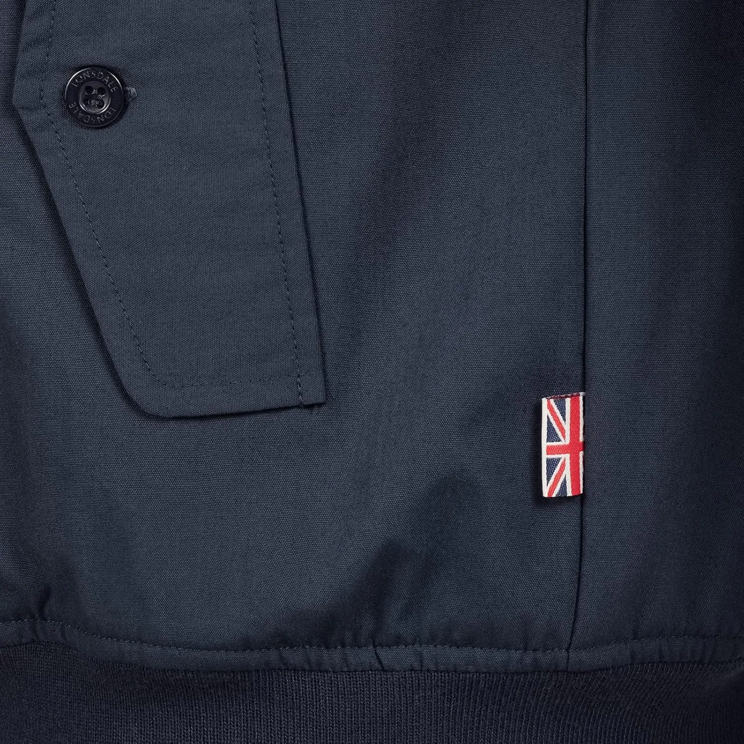 Lonsdale Men´s Classic Harrington Style Jacket Navy Blue England Slim-Fit