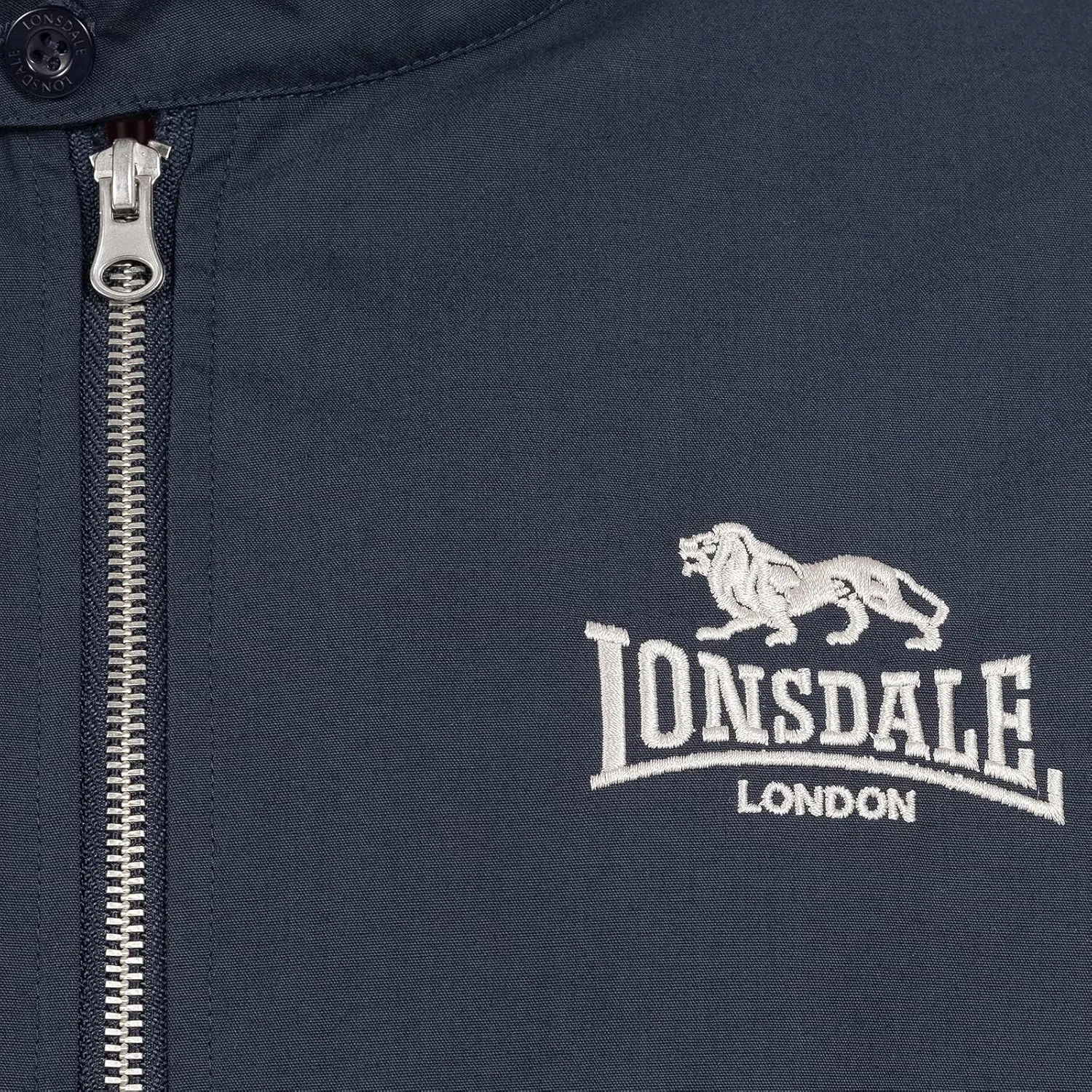 Lonsdale Men´s Classic Harrington Style Jacket Navy Blue England Slim-Fit