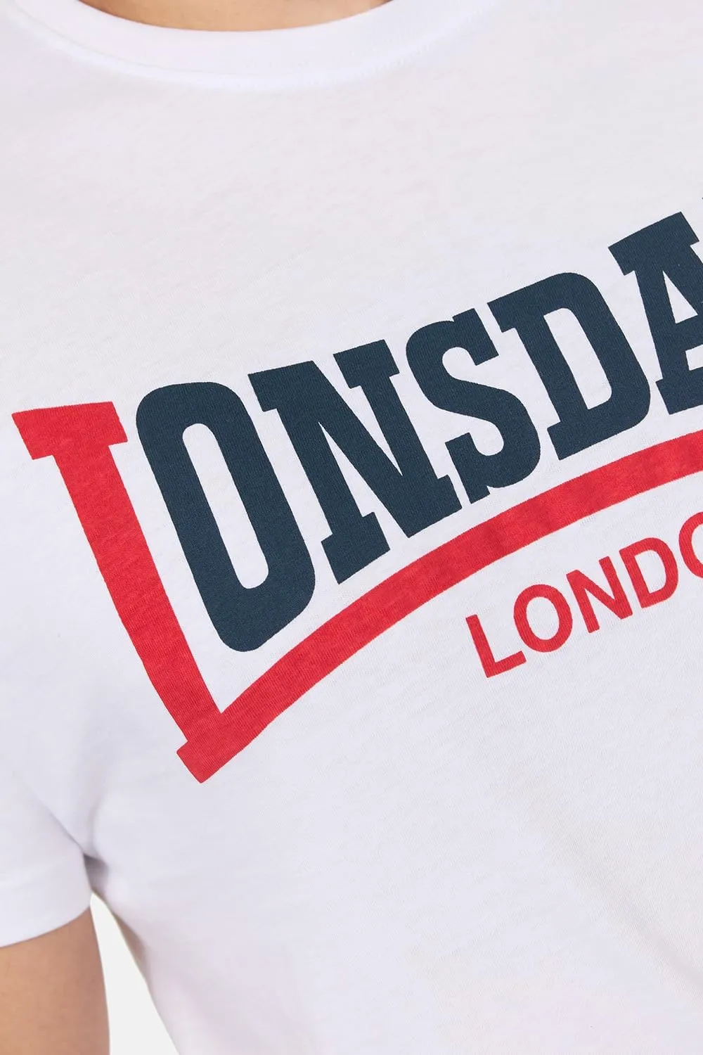 Lonsdale Men's Classic Two-Tone Logo T-Shirt Regular-Fit