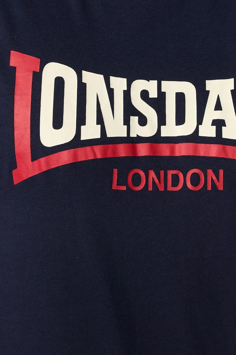 Lonsdale Men's Classic Two-Tone Logo T-Shirt Regular-Fit
