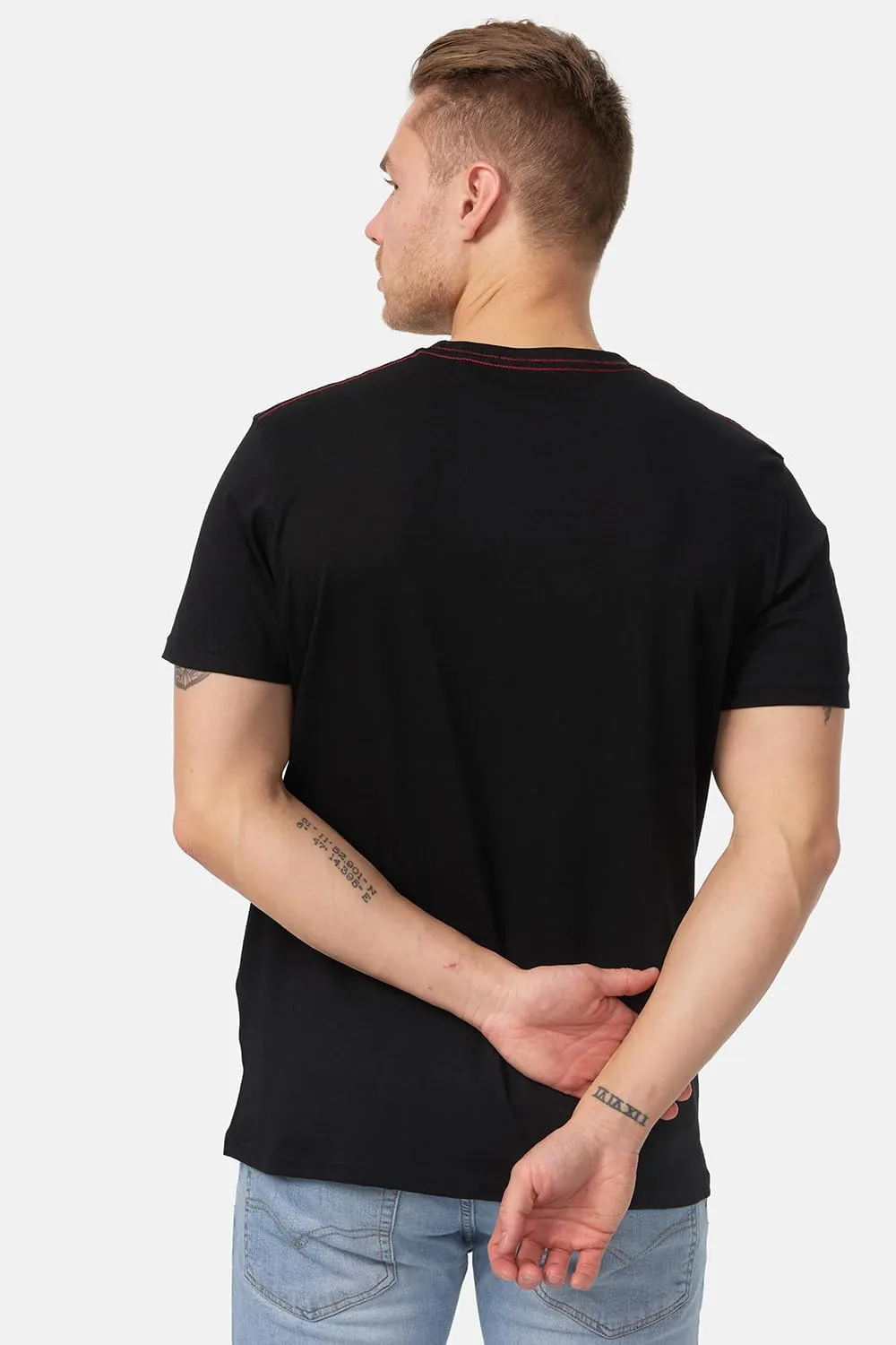 Lonsdale Men's Classic Two-Tone Logo T-Shirt Regular-Fit