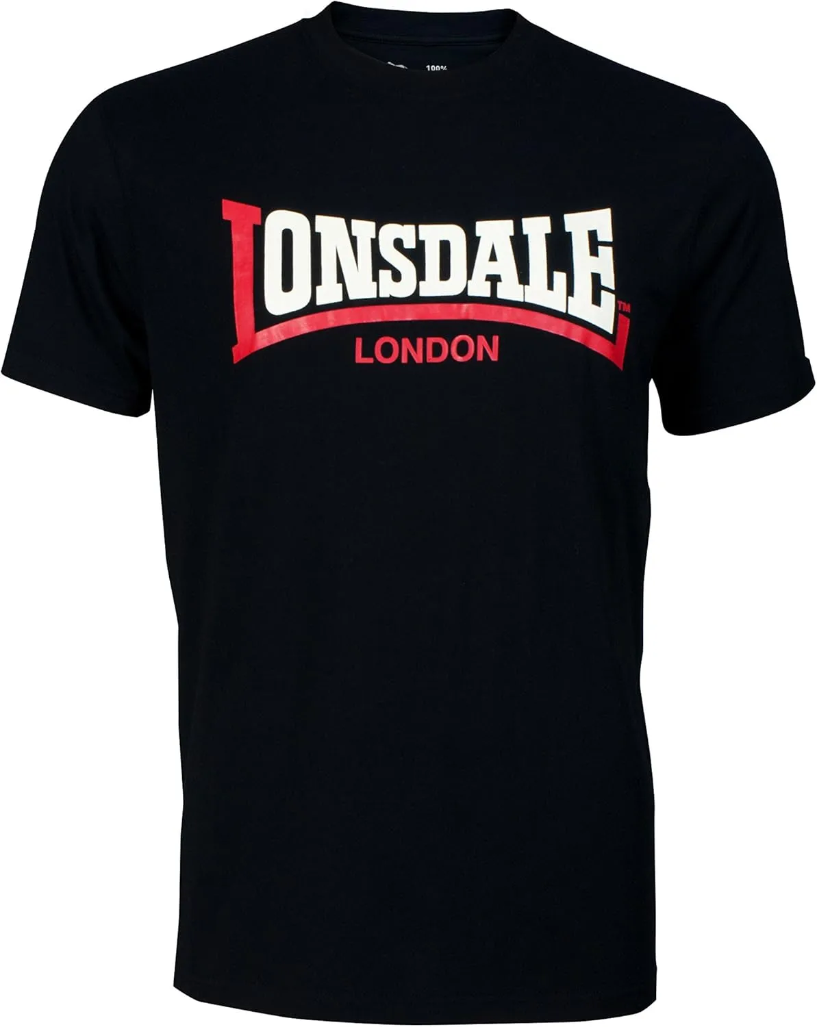 Lonsdale Men's Classic Two-Tone Logo T-Shirt Regular-Fit