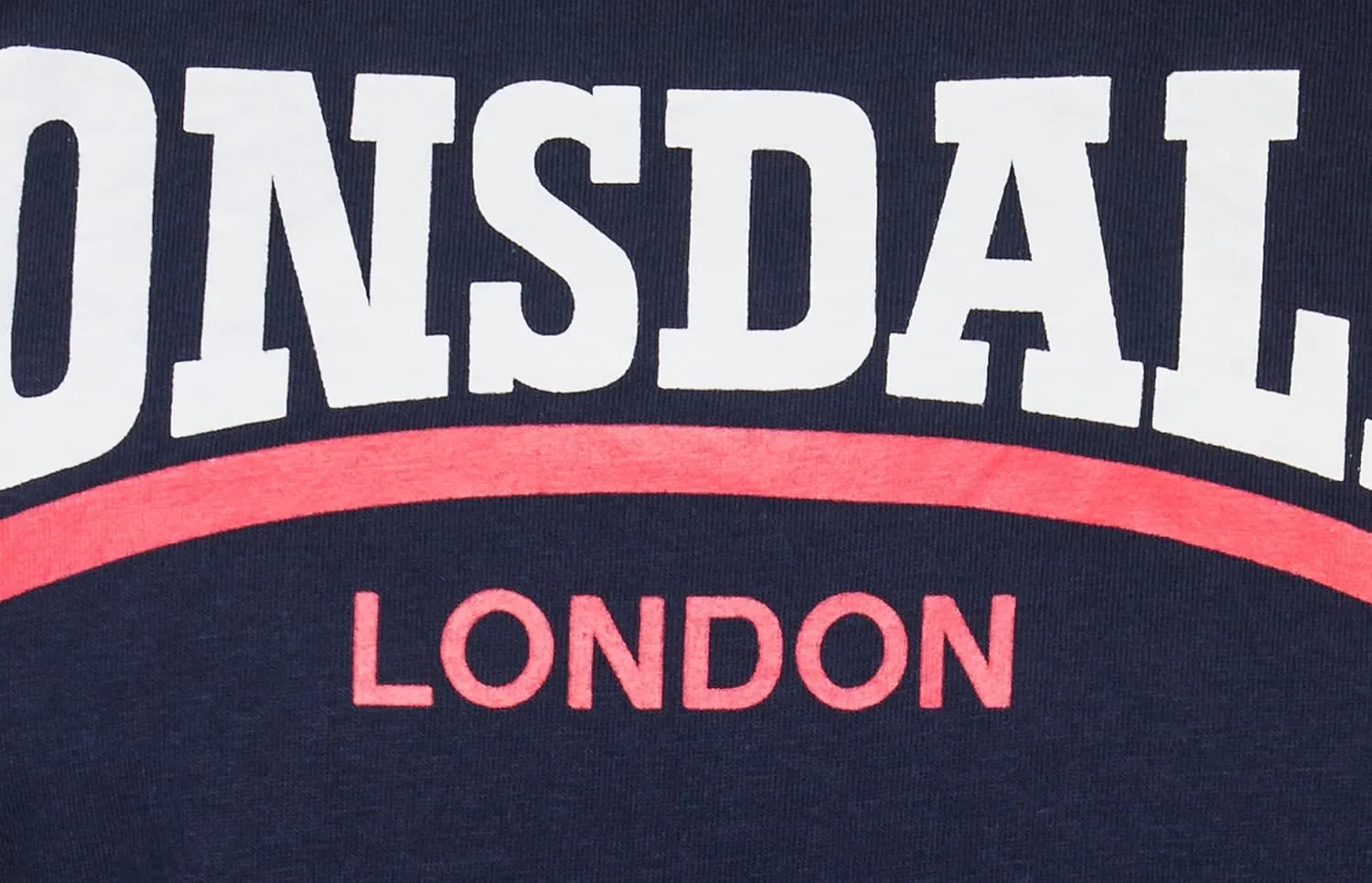Lonsdale Men's Classic Two-Tone Logo T-Shirt Regular-Fit