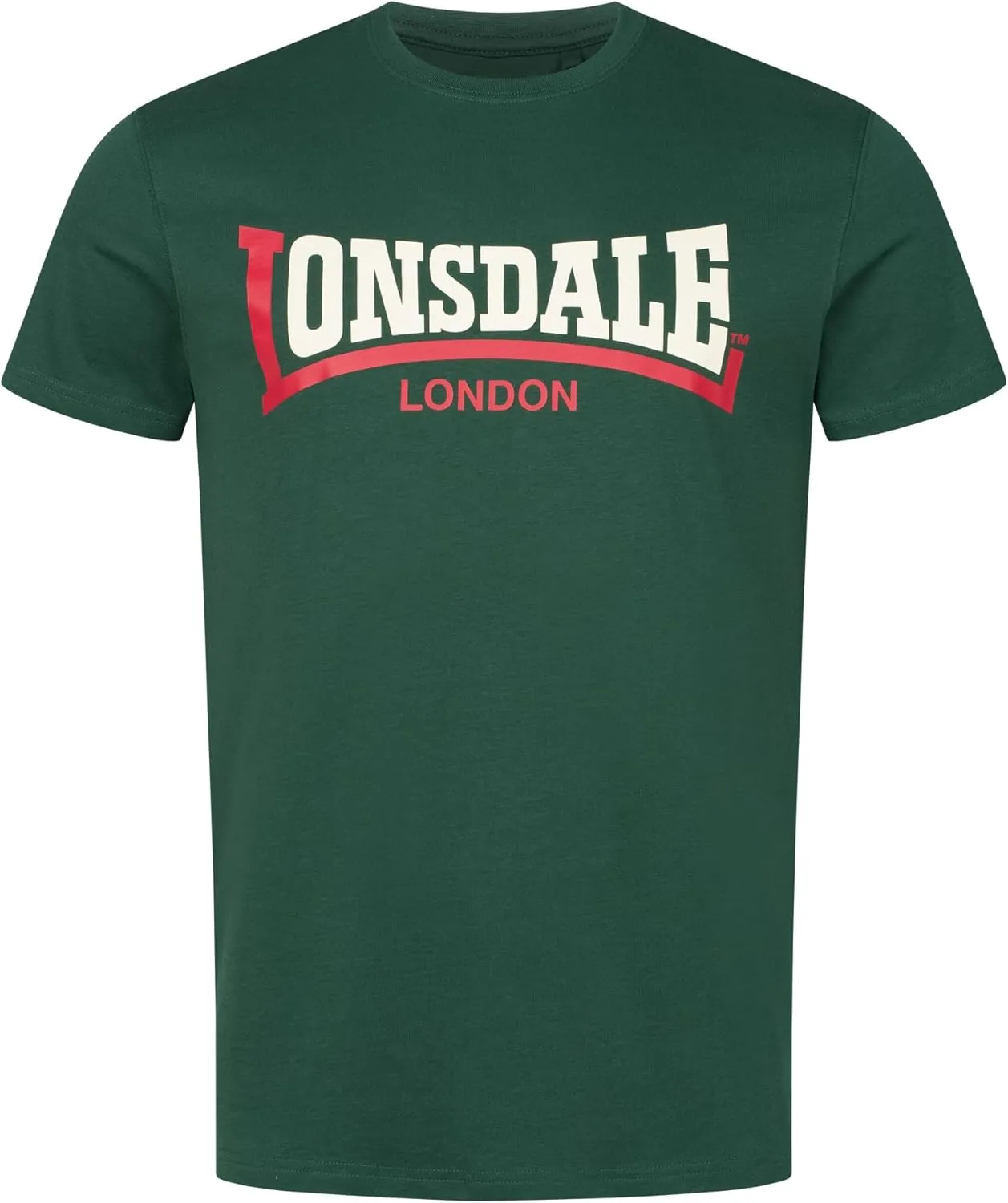 Lonsdale Men's Classic Two-Tone Logo T-Shirt Regular-Fit