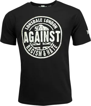 Lonsdale Men´s Regular Fit Black Against Racism & Hate T-Shirt (Large (L))
