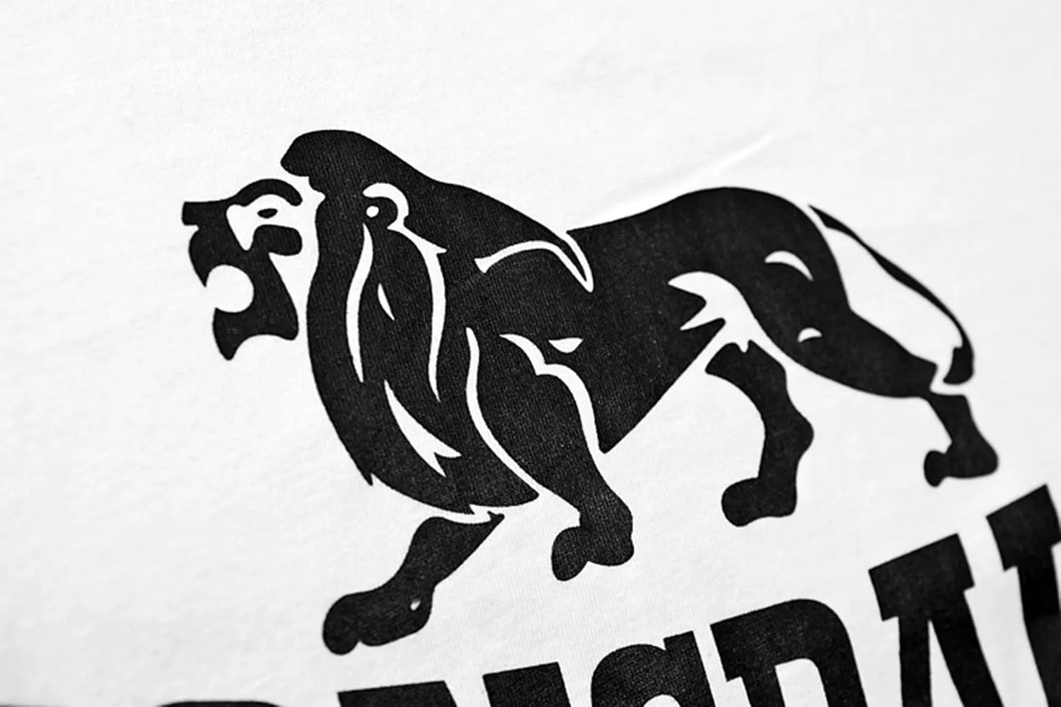 Lonsdale Men´s Regular-Fit Classic Lion Logo T-Shirt White