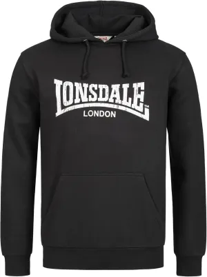Lonsdale Men´s Regular-fit Hoodie Hooded Sweatshirt Black