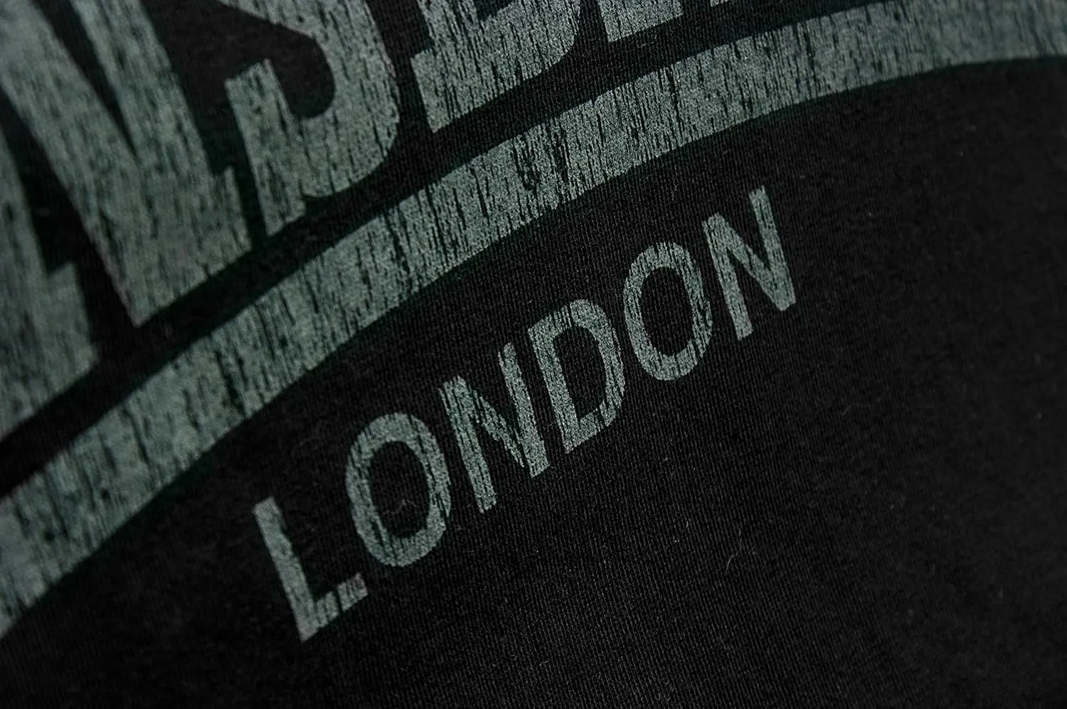 Lonsdale Men´s Regular Fit T-Shirt Kai Soft Touch Vintage Style Logo Black