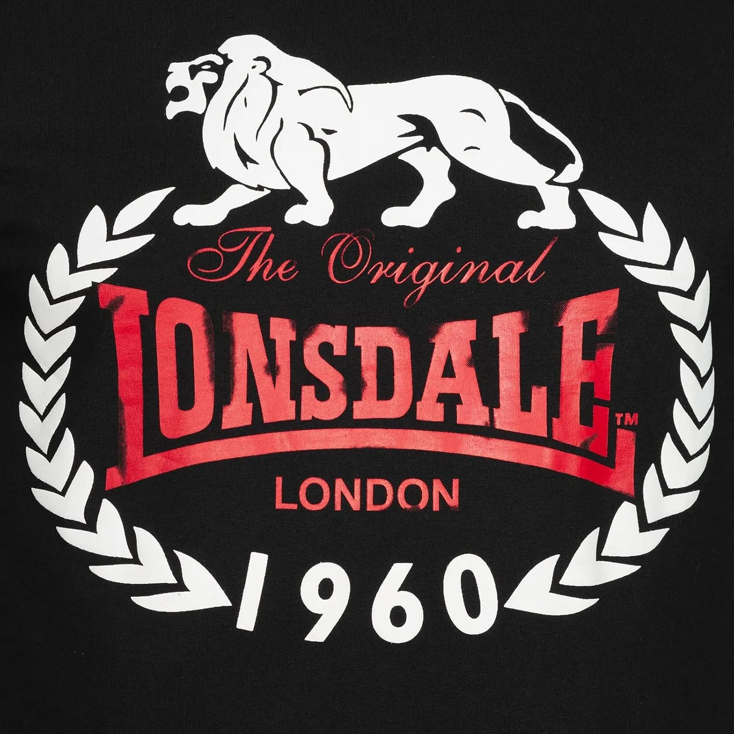 Lonsdale Men's T-Shirt 1960 Original Logo Premium Slim-Fit