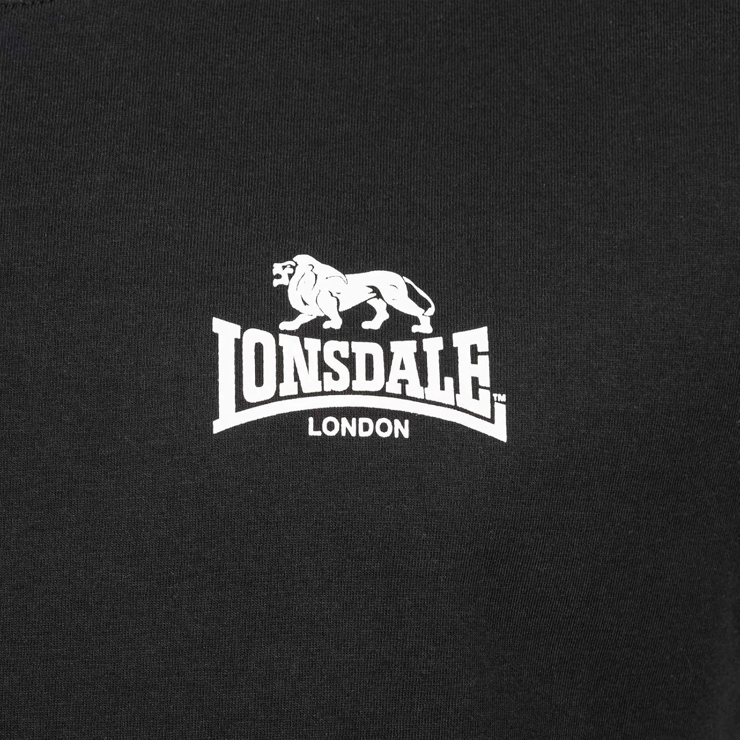 Lonsdale Men's T-Shirt Chest Logo with Against Racism & Hate on Arm Regular Fit